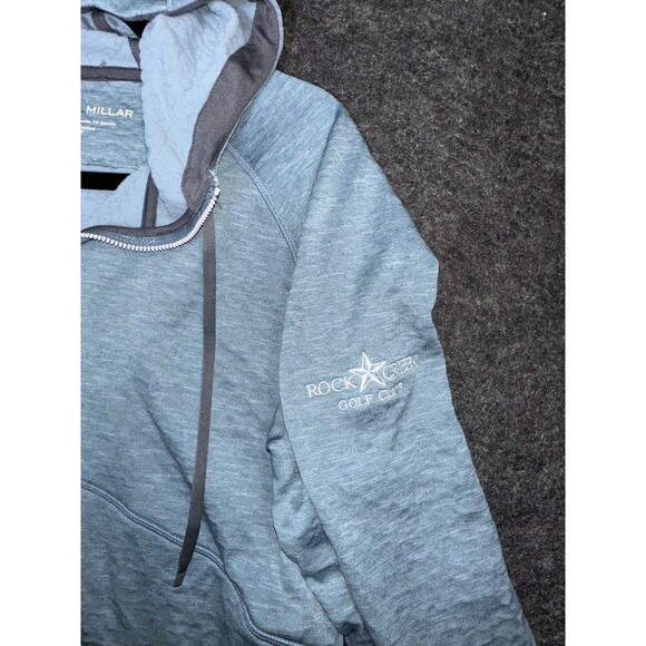 Peter Millar Men's Embroidered Rainfall Eclipse Performance Hoodie Jacket Medium - Picture 7 of 7